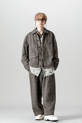 ZIGGY CHEN 21-22AW チェックセットアップスタイル