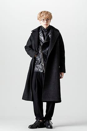 DEVOA(デヴォア) 21-22AW コート × ライダースジャケットスタイリング