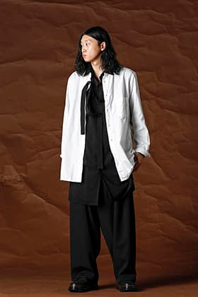 Yohji Yamamoto 21-22AW ブラウスレイヤード スタイル
