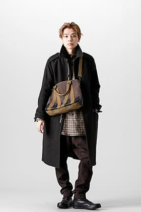 DEVOA Coat Wool Herringbone Style