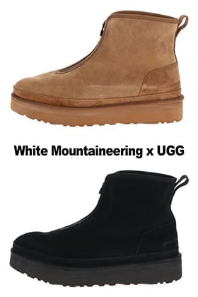 "White Mountaineering x UGG Zip Boots" will be released at 10 am on Friday, October 22nd!!