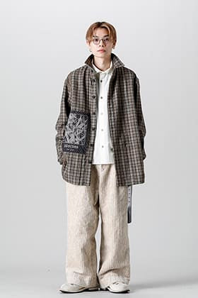 ZIGGY CHEN 21-22AW Plaid Worker Shirt Jacket Style