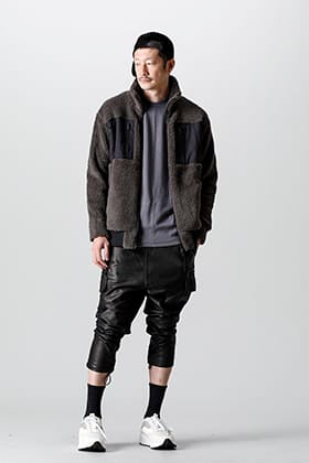 RIPVANWINKLE Boa Jersey Leather Pants Style