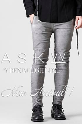 ASKYY "Y DENIM LIGHT -DYE-" 販売開始！！