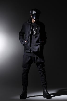 JULIUS 2021-22AW ジャットネック デニムブルゾン ブラックスタイル