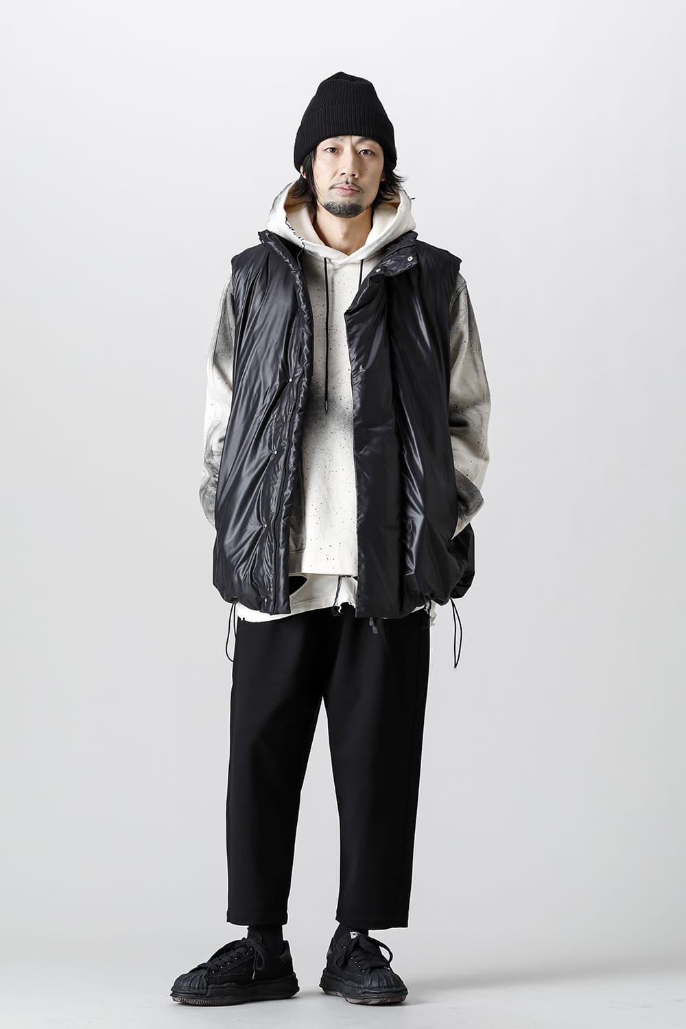 VEIN "Oversized down vest" Layered style!