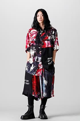 Yohji Yamamoto 22SS 朝倉ペイントセットアップスタイル