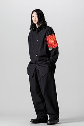 Yohji Yamamoto 22SS Dahlia Embroidery Blouse Style