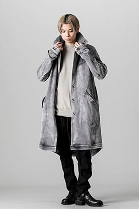 D.HYGEN(ディーハイゲン) 22SS ブリーチグレー ワーカーコートスタイル