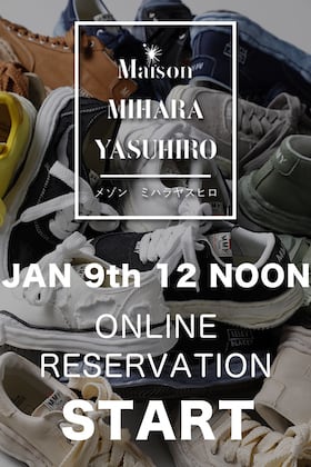 2022 SS season "Maison MIHARAYASUHIRO original sole sneaker reservation" start now!!