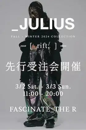 [Event Information] JULIUS 2024-25AW (Autumn-Winter) Collection In-Store Preorder Event