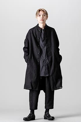 DEVOA 22SS Silk linen coat styling