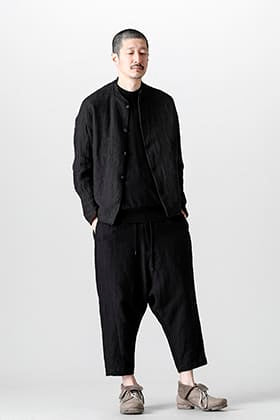 DEVOA 22SS シルクリネンジャケット × ウールリネンクロップドパンツ スタイリング