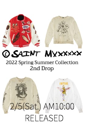 SAINT M××××××(SAINT MICHAEL) 2022SS collection 2nd Drop 2/5 (Sat) from 10:00 am!