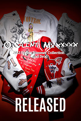 From now on, SAINT MICHAEL 2022 SS collection 2nd Drop items will be available through mail order and in-store at the same time!!