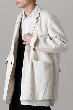 KLASICA 22SS：Jacket From Cut Out Coat & Low Crotch Overalls Style