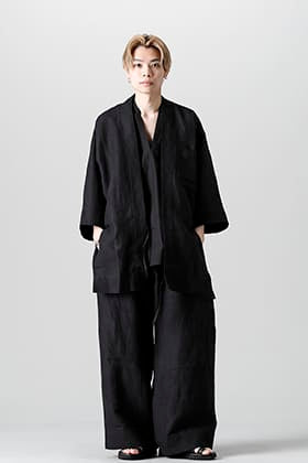 JAN-JAN VAN ESSCHE 22SS オールブラックKIMONOスタイル