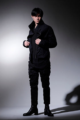 JULIUS 2022SS Permanent Line 9oz Stretch Denim Black Styling