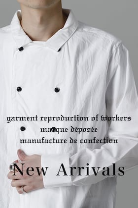 [入荷情報] GARMENT REPRODUCTION OF WORKERS から22SSの新作が入荷しました