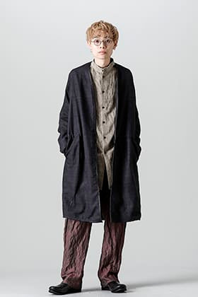 DEVOA 22SS ワイルドシルクコート & 別注リラックスパンツ スタイリング