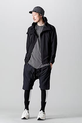 RIPVANWINKLE Stand Hoodie Blouson Shorts Layered Style