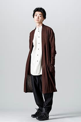 DEVOA 22SS Merino Wool Long Cardigan Style