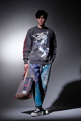 ©SAINT M×××××× (SOLAYAMA Sweat Shirt) × PROLETA RE ART (UROBOROS) Styling