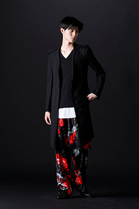 kiryuyrik 2022 SS A-line silhouette flower print styling.