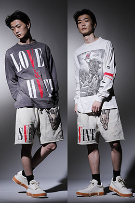 ©️SAINT M×××××× × VLONE コラボレーションアイテム スタイリング