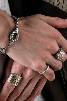 Gerochristo Silver925 x Gold k18 Jewelry Styling