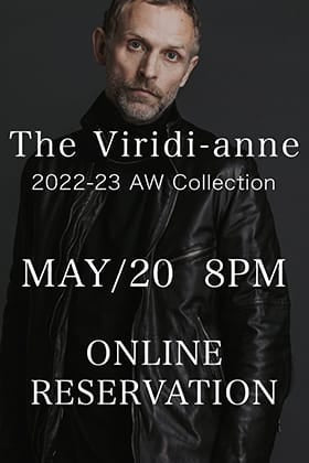 [Reservation Information] Online reservation for The Viridi-anne 2022 -23 AW collection will start from 8pm, tomorrow, Friday, May 20th!
