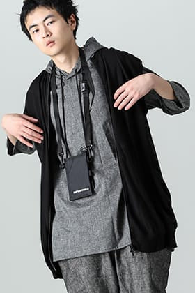RIPVANWINKLE 3/4 フーディ トップブラック スタイル
