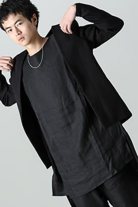 NOMEN NESCIO ルーズシャツ レイヤースタイル