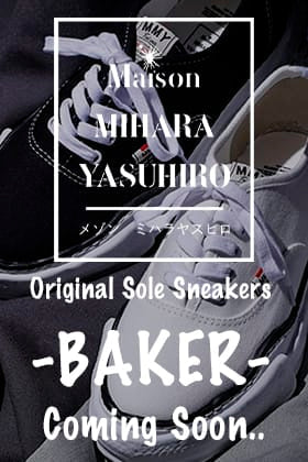[Release Announcement]  Maison MIHARAYASUHIRO original sole sneaker "BAKER" is coming in soon!!