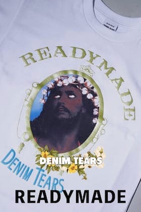 现在开始，DENIM TEARS×READYMADE合作T恤开始销售!