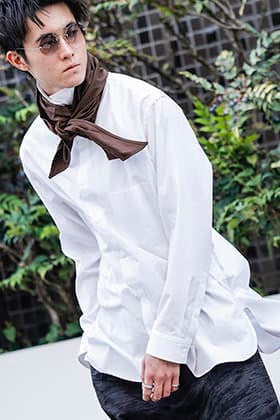 Yohji Yamamoto 22-23AW Scarf Neck Shirt Style