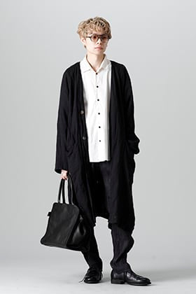 NOUSAN 22SS：Collarless Coat Reversible Styling