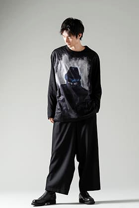 Yohji Yamamoto 22-23AW プリントロングスリーブTシャツスタイル
