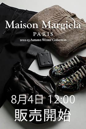 [Release Information] From 4th of August, the new Maison Margiela 2022 -23 autumn/winter season will be available in .LOGY Kyoto!!