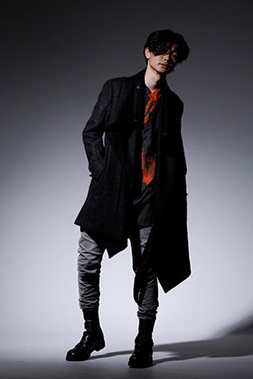 JULIUS 2022-23AW Melton Wrap Coat Styling