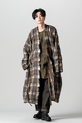 UMA WANG 22-23AW プレイドコートスタイル
