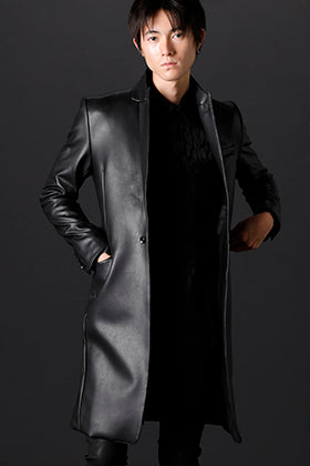 GalaabenD 2022-23AW ECO leather long jacket styling