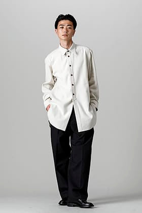 IRENISA style5 mid-length shirt Ivory Style!!