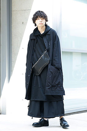Yohji Yamamoto 19SS String Hem Hoodie Style