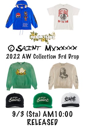 [Notice of release] ©️SAINT M×××××× 2022-23AW Collection 3rd Drop will be available from September 3(Sat.), 10:00 a.m. Japan time!