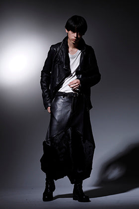 JULIUS 2022-23AW A-line silhouette Leather Styling