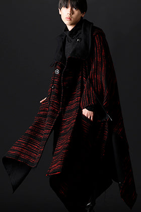 JULIUS × nude:mm 2022-23AW Reversible poncho styling