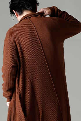 Introducing DEVOA 22 -23 AW long cardigan merino wool.