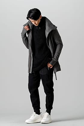 D. HYGEN High-Neck Jacket Sweater Style