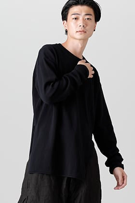 Garment Reproduction of Workers 22-23AW：ブラック ニットソー スタイル